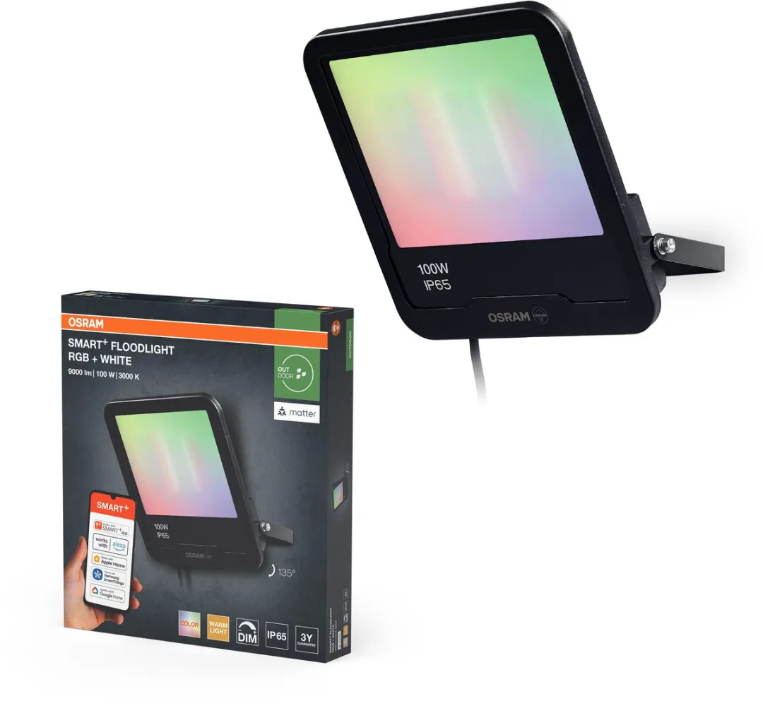 Osram SMART+ Matter Schijnwerper 30W RGBW - 2400lm - Donkergrijs