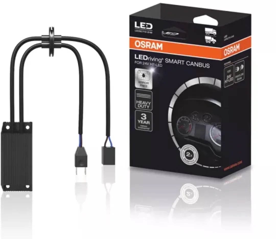 Osram LEDriving Smart Canbus H7 24V - 2 Stuks - Zwart