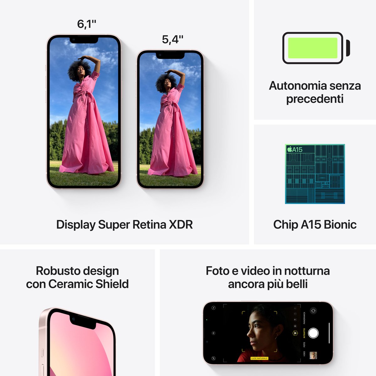 Apple iPhone 13 mini - 128GB - Roze