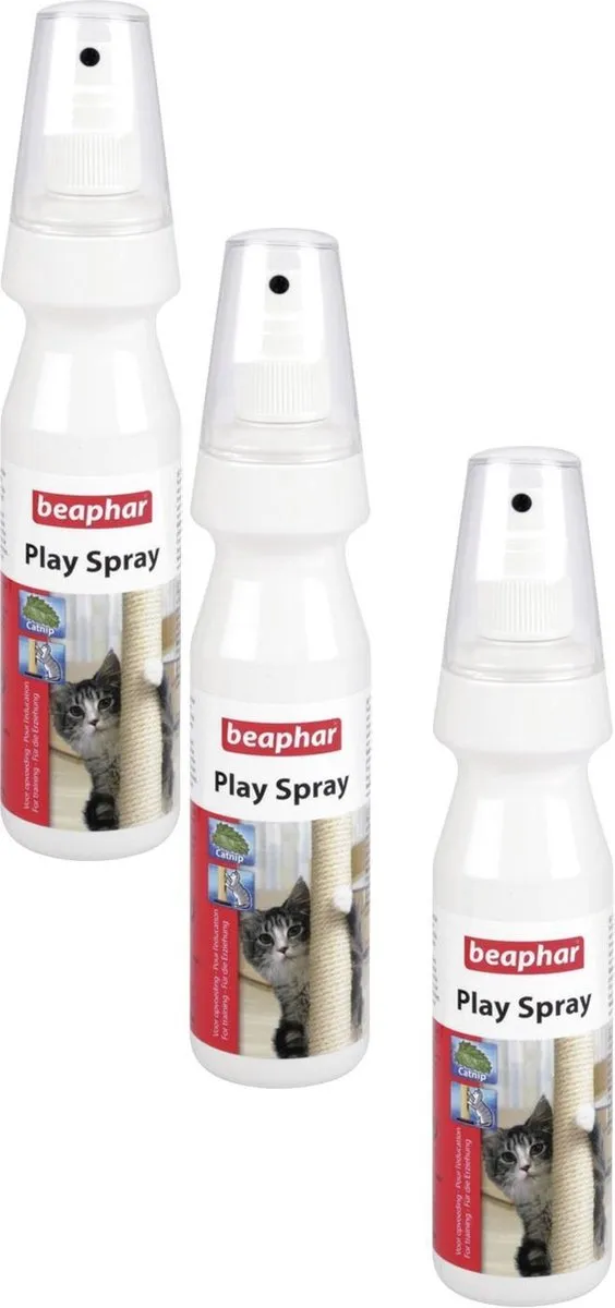 Beaphar Play Spray Kattenspeelgoed - 3x150ml