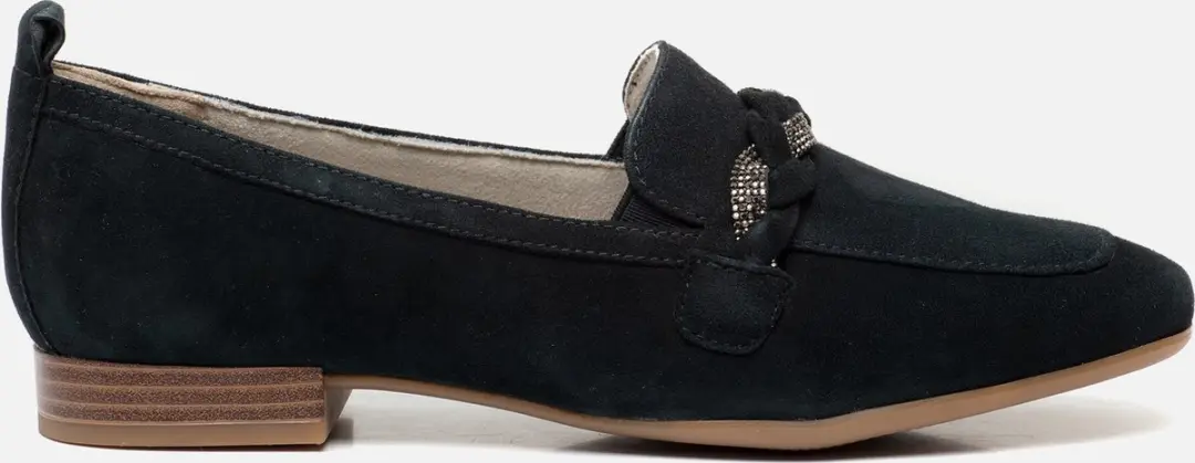 Tamaris Comfort Instappers blauw Leer