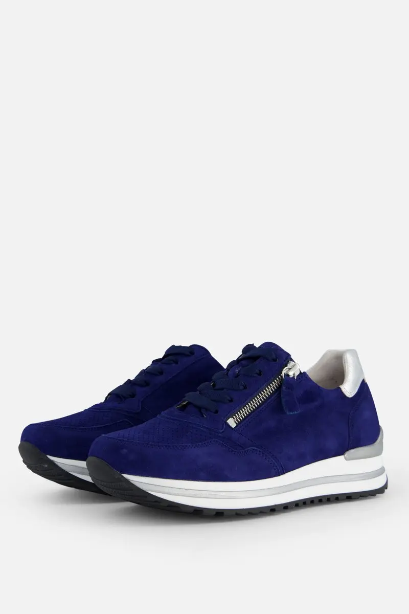 Gabor Sneakers blauw Suede