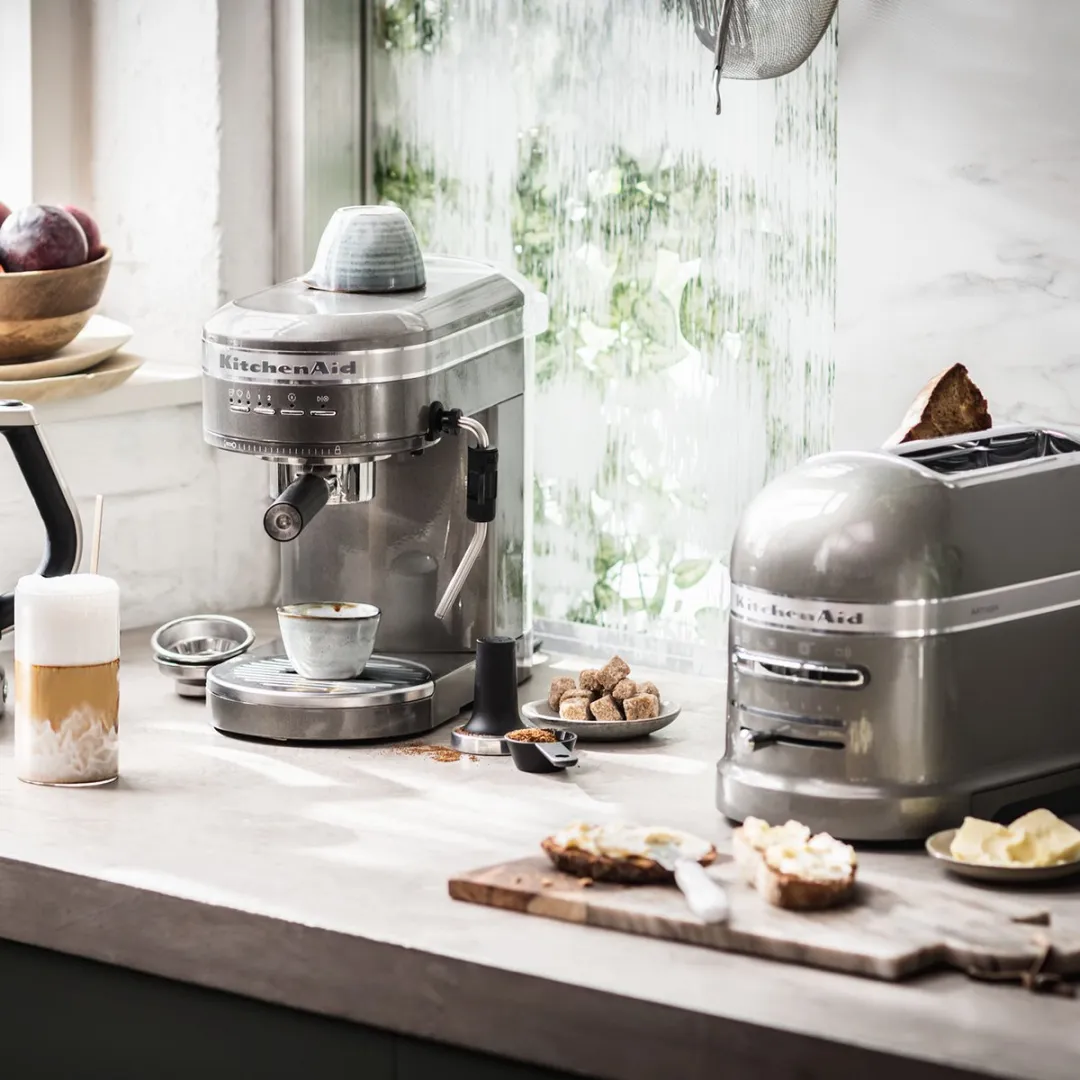 KitchenAid Artisan Broodrooster 5KMT2204EMS - 2 Sleuven - 1250W - Grijs