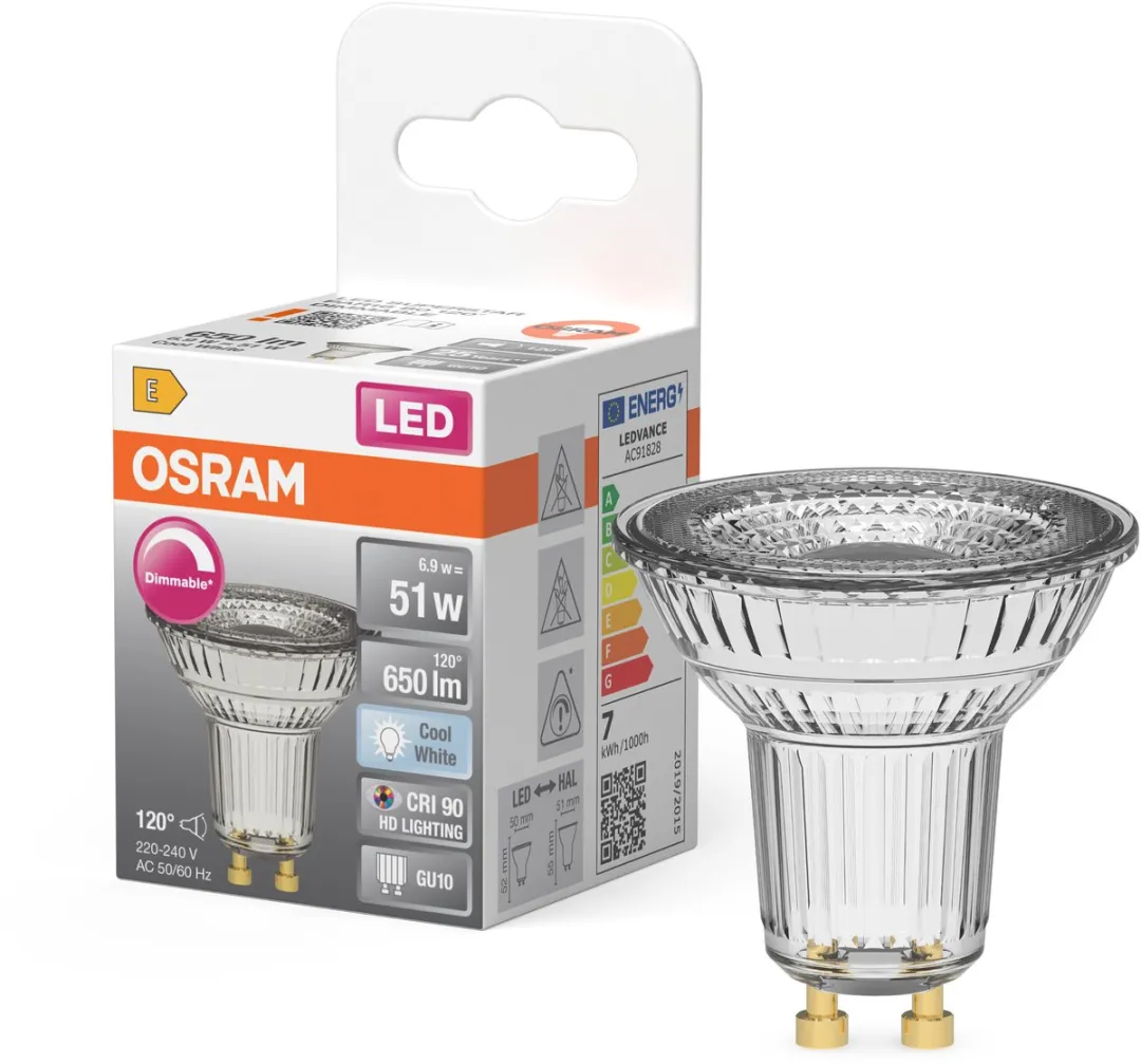 Osram LED Spot Reflector Superstar PAR16 6,9W - 650lm 4000K - GU10