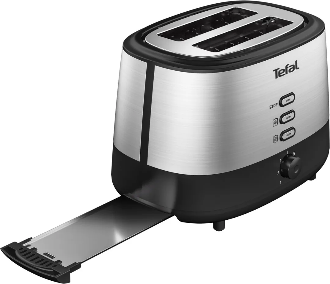 Tefal Equinox TT520D Broodrooster 2 Sandwiches - RVS/Zwart