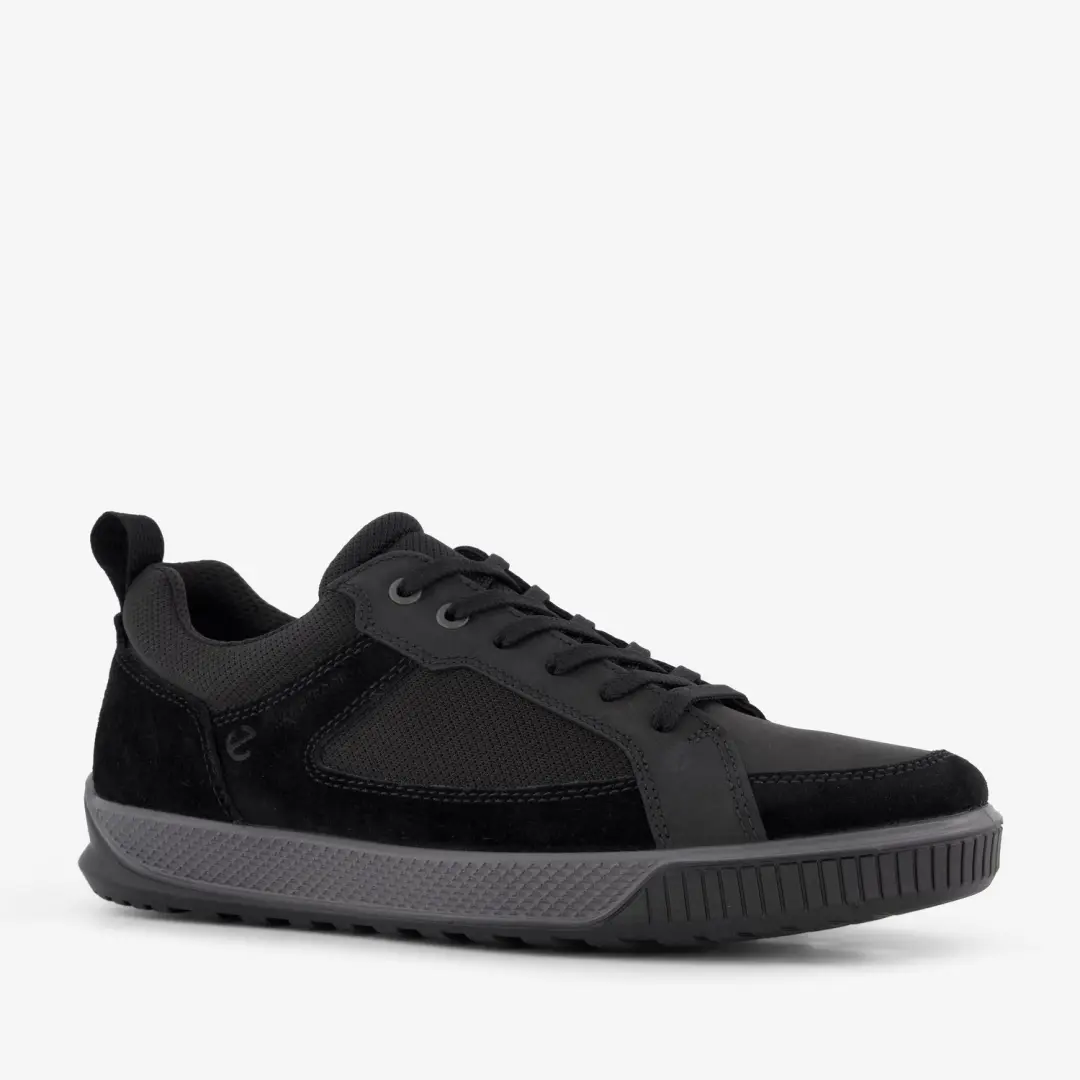 ECCO Bypath Tred suède heren veterschoenen zwart