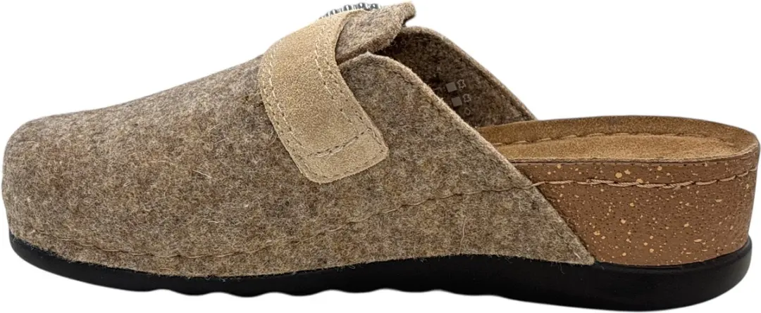Rohde Dames Pantoffels - Taupe - 41 - afbeelding 2 van 4