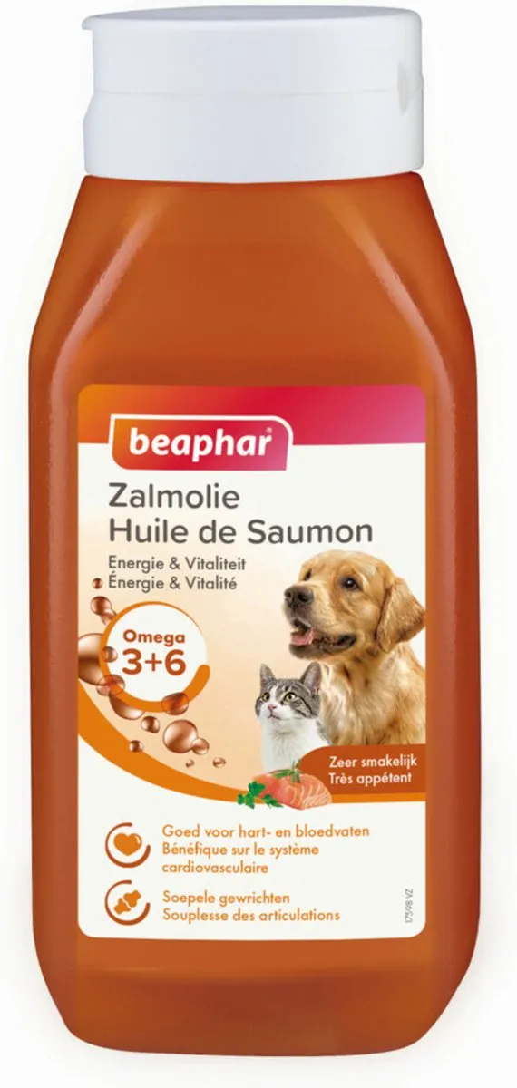 Beaphar Zalmolie 430ml - 24 Stuks (6x4)