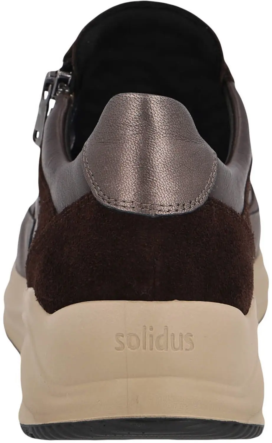 Solidus Kitty Dames Sneakers - Extra Brede Wijdte K - Bruin - afbeelding 2 van 6