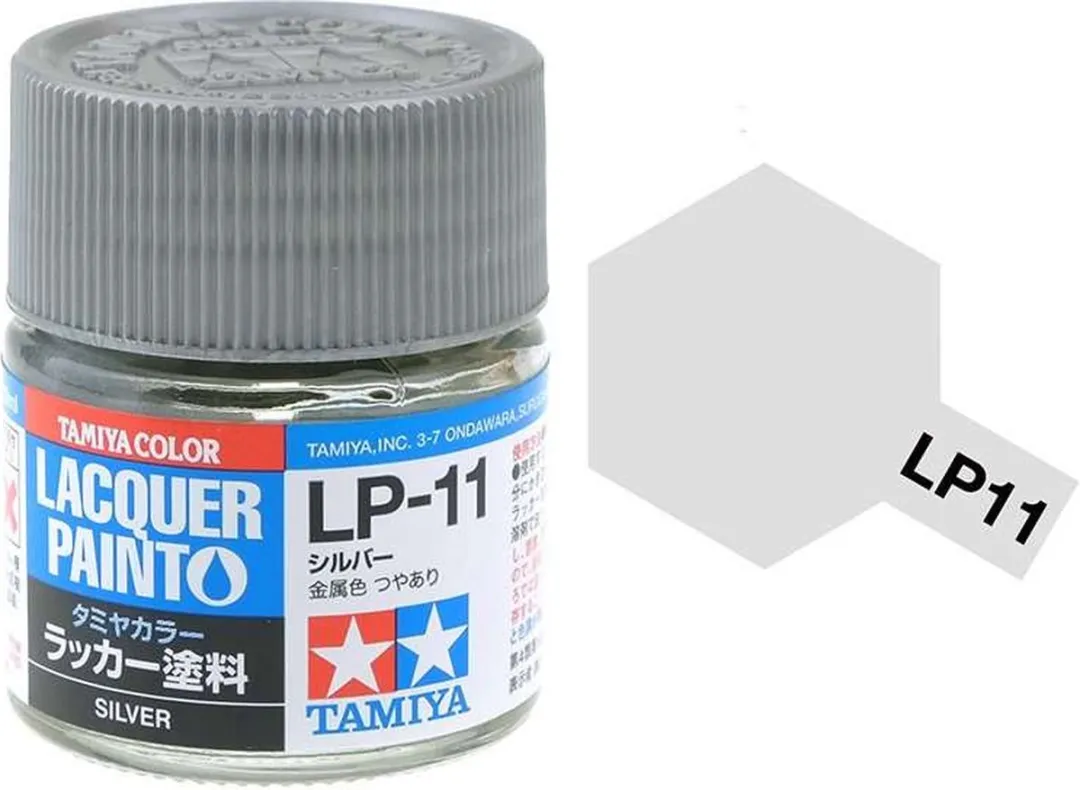 Tamiya Hobbyverf Olieverf LP-11 Zilver Gloss 10ml