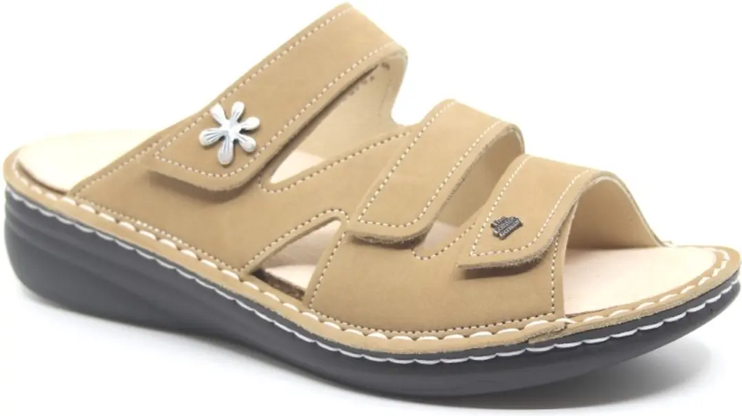 Finn Comfort, GRENADA, 02640-007499, Naturel dames slippers wijdte H