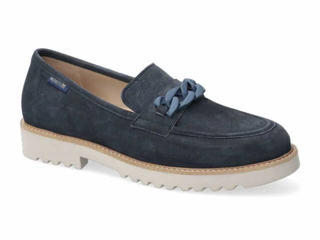 Mephisto dames instappers blauw maat 42