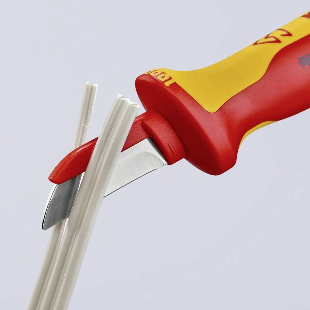 Knipex 98 54 Kabelmes Recht 190mm VDE - Beschermd - Kleurloos - afbeelding 6 van 6