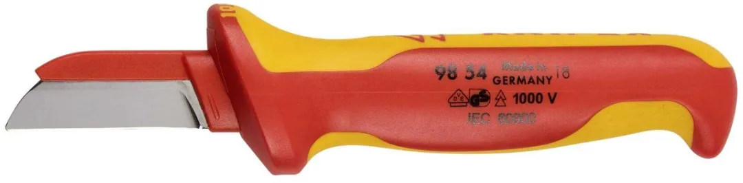 Knipex 98 54 Kabelmes Recht 190mm VDE - Beschermd - Kleurloos