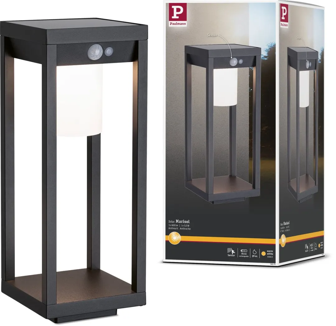 Paulmann Solar Marisol LED Lichtobject Bewegingsmelder IP44 3000K 350lm
