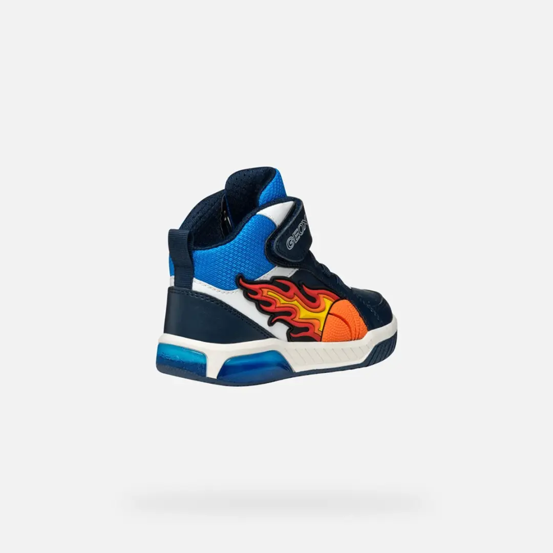 Geox Inek Jongens Sneakers - Marineblauw/Lichtblauw - Maat 31 - afbeelding 6 van 6