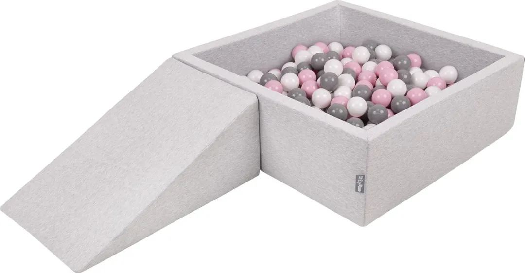 KiddyMoon Ballenbak 90x30cm 100 Ballen ∅7cm