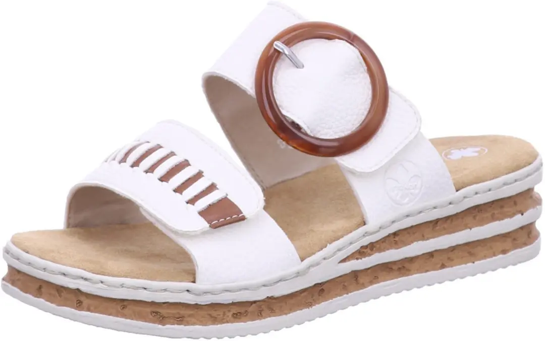 Rieker dames slippers wit maat 42