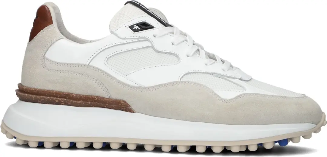 Floris van Bommel SFM-10159 Heren Sneakers - Leer - Wit - afbeelding 6 van 6