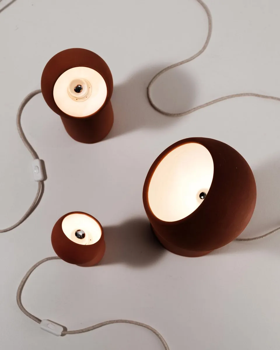 Serax Lauren Van Driessche Terra Light Tafellamp - 16cm - Terracotta