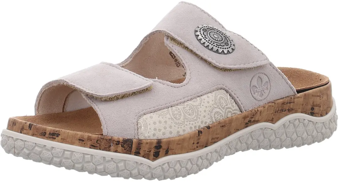Rieker unisex slippers beige maat 42