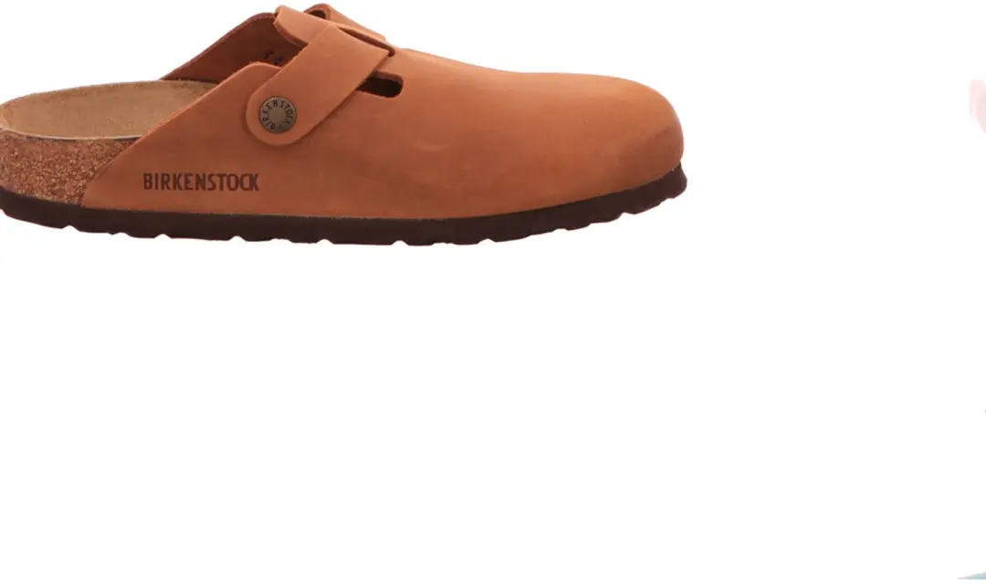 Birkenstock Boston BS Slippers - Cognac - Narrow Fit - afbeelding 4 van 6