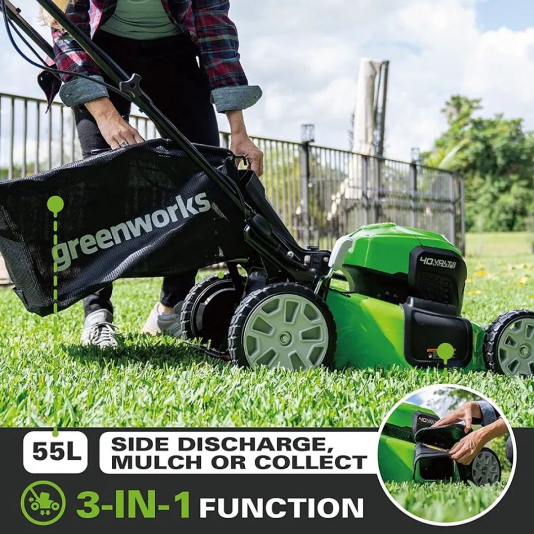 Greenworks GD40LM46SPK4 Accugrasmaaier 40V - 55L - 7 standen - afbeelding 6 van 6