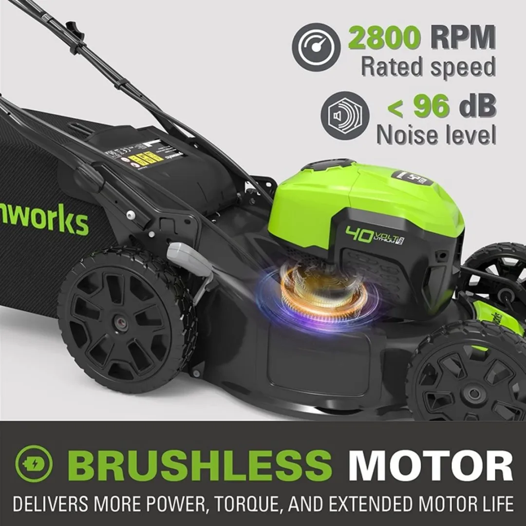 Greenworks GD40LM46SPK4 Accugrasmaaier 40V - 55L - 7 standen