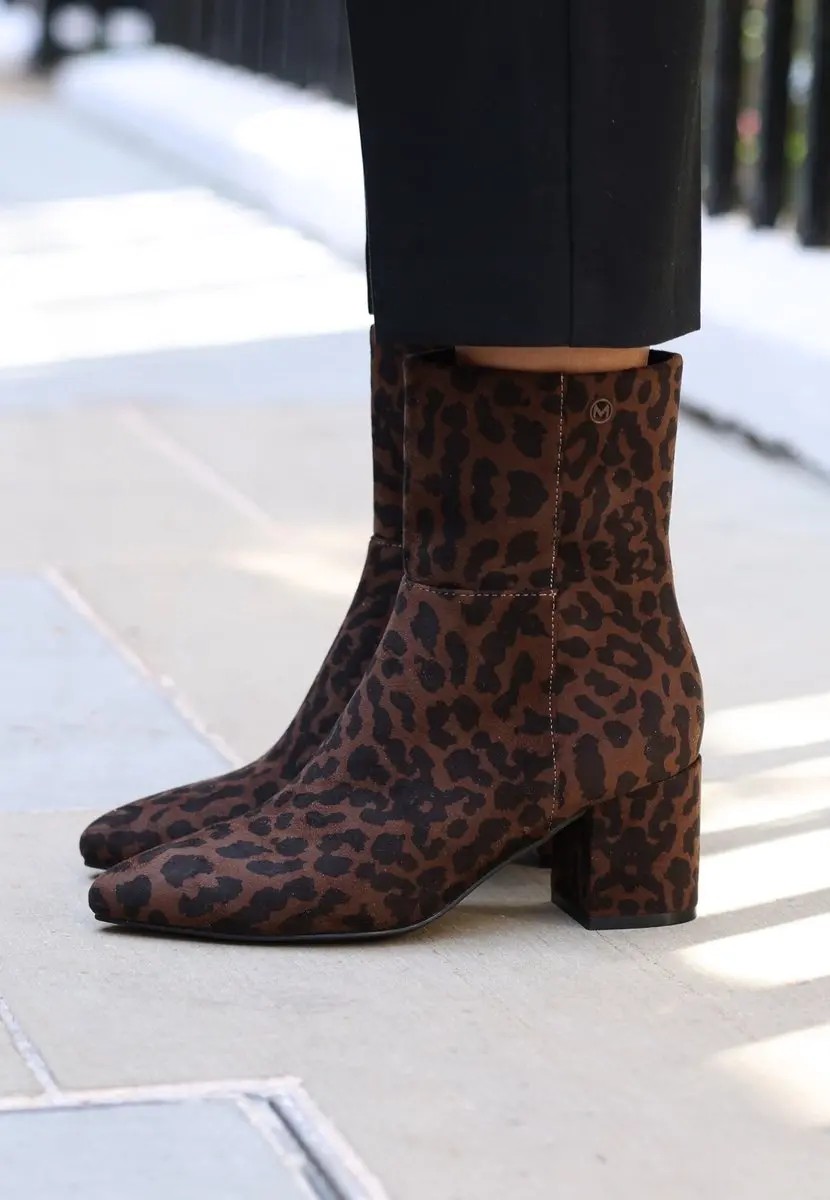 Mexx Pam Mila Heeled Ankle Boot Brown Dames