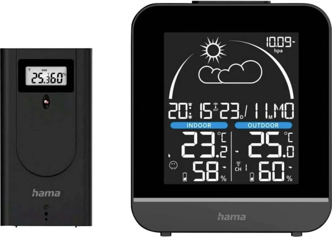 Hama La Gomera Draadloos Weerstation 00222218 - Zwart - afbeelding 3 van 3