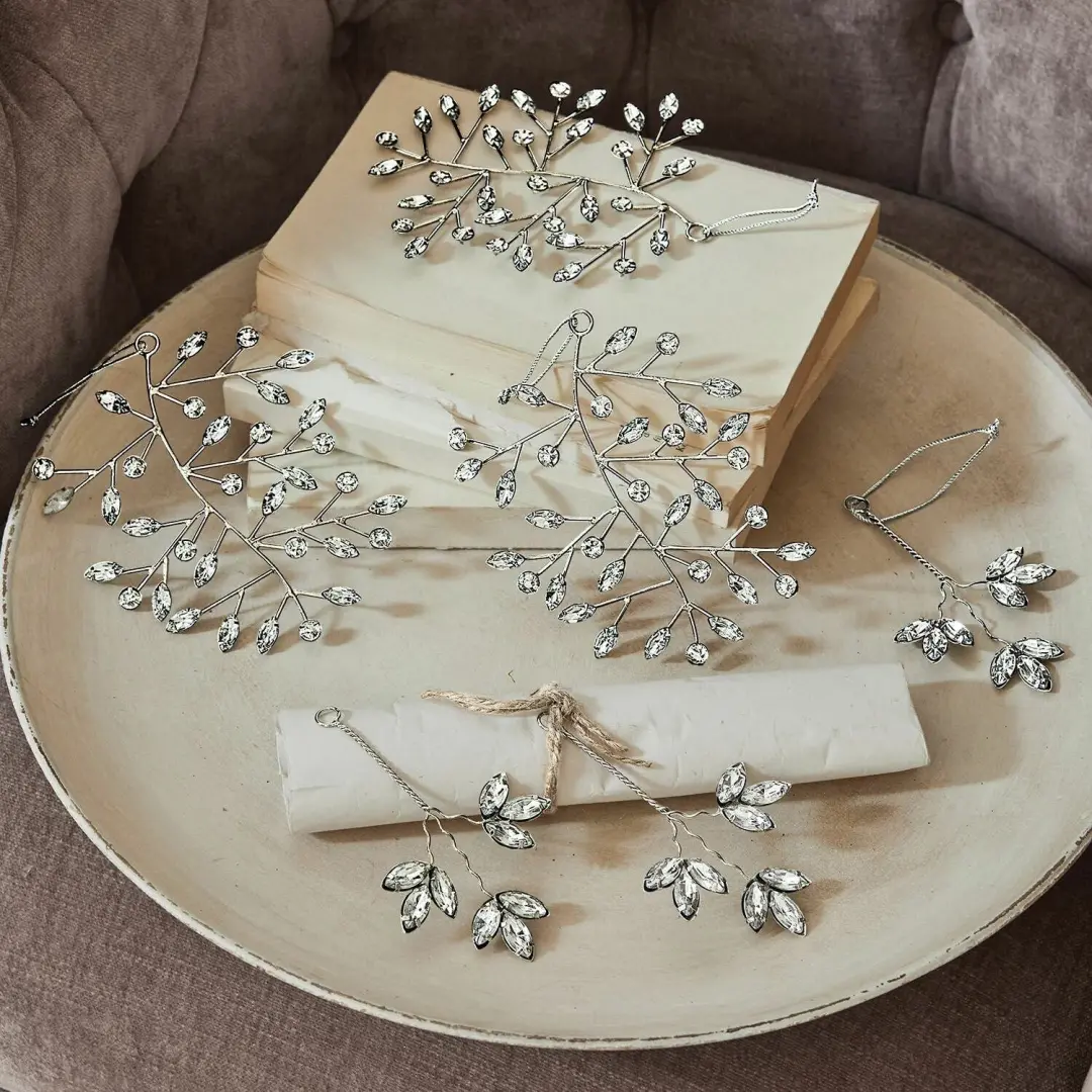 Loberon Eileen Kerstversiering set van 6 - Zilverkleurig - afbeelding 4 van 4