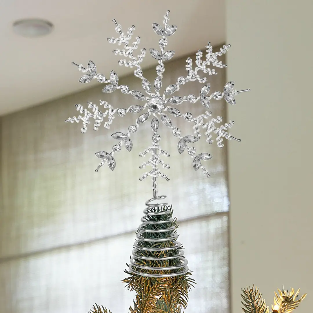 Loberon Kerstboompiek Coeuron - Zilverkleurig - afbeelding 4 van 4