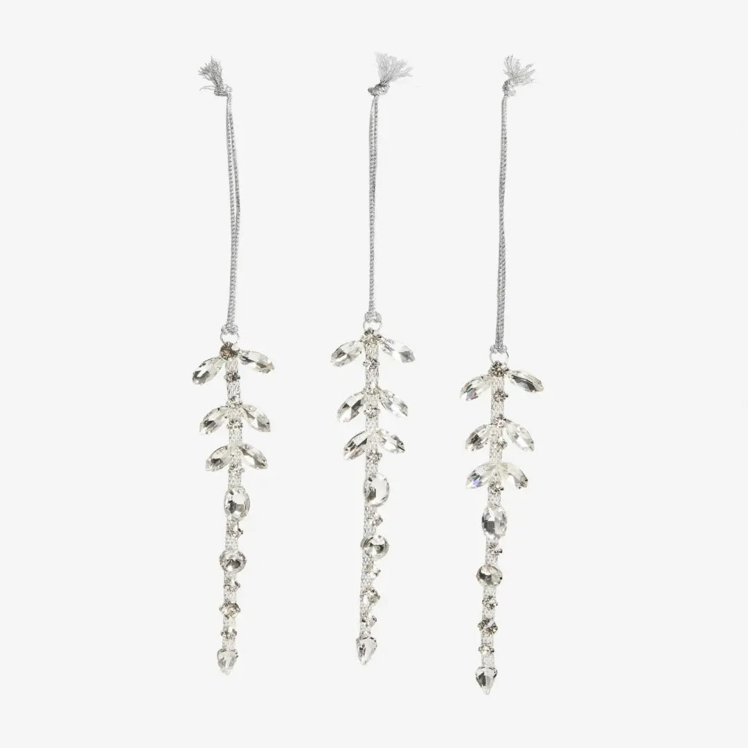 Loberon Sylvaris hanger set van 3 - Zilverkleurig - afbeelding 5 van 5
