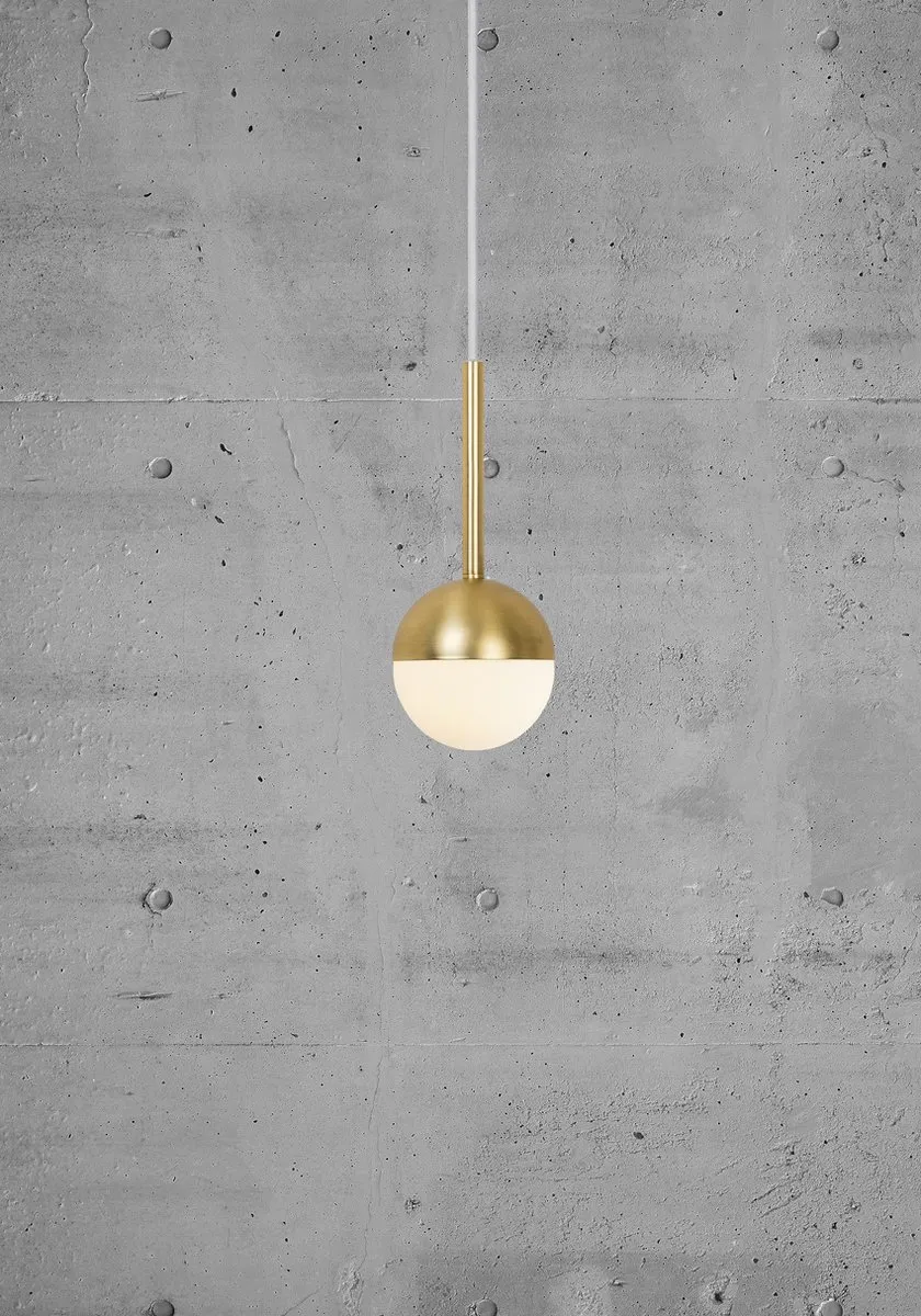 Nordlux Contina Hanglamp - Opaal Glas/Messing