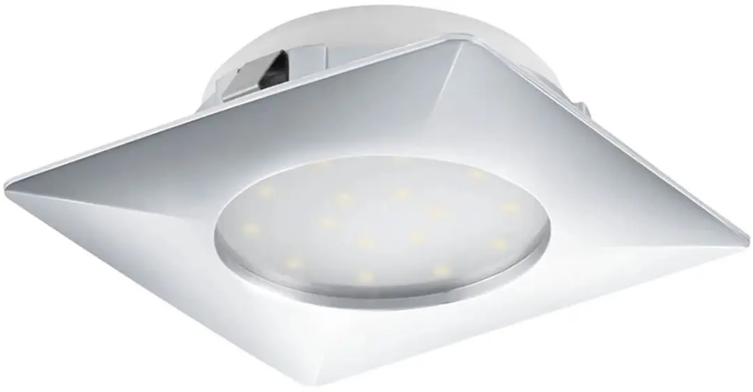 Inbouwspot Plafondlamp Woonkamerlamp Plafondspot, transformator chroom, 1x LED 1