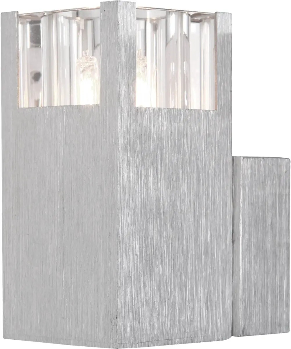 Wandspot hal zilver G9 warm wit hal aluminium Globo 56444-1 AMOENA