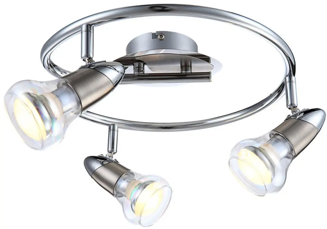 12 Watt LED plafondlamp Spot Rondellicht draaibare verlichting Globo 54537-3