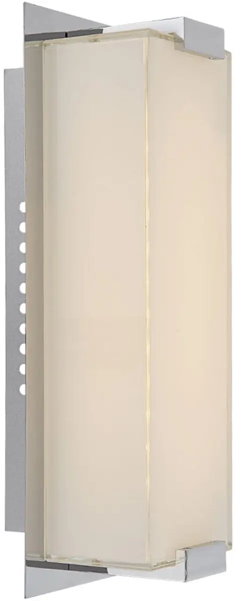 Wandlamp LED hallamp traplamp chroom wandlamp slaapkamer, gesatineerd glas. 6W 4