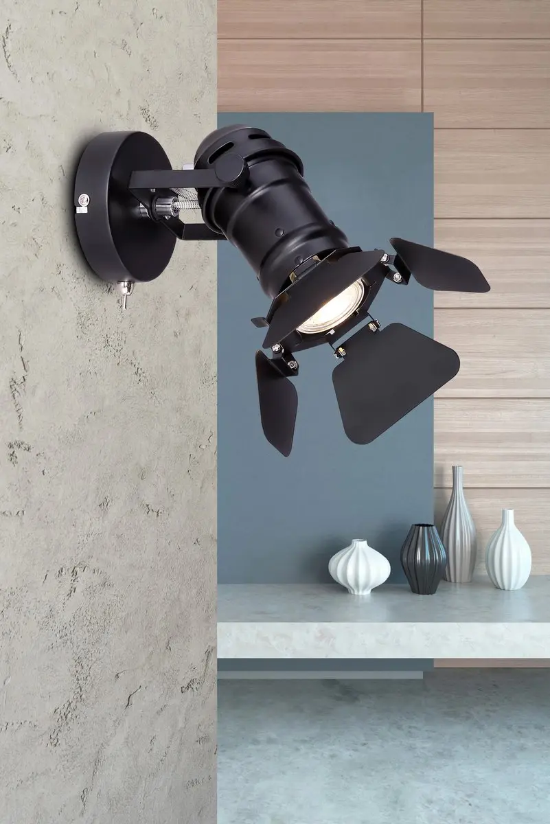 Globo Egon Spotlight 54650-1B - Zwart - afbeelding 5 van 6