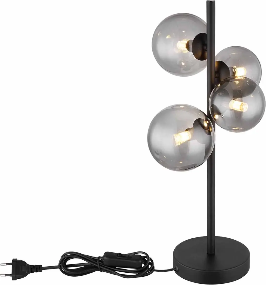 Globo RIHA Tafellamp 56133-4T - 4xG9 - Zwart - afbeelding 6 van 6