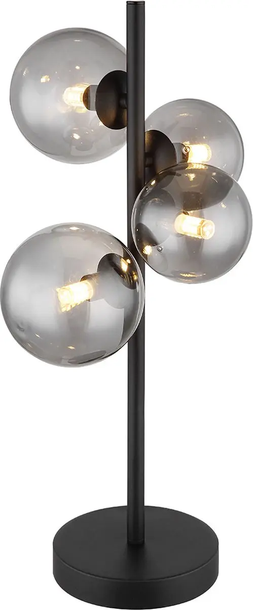 Globo RIHA Tafellamp 56133-4T - 4xG9 - Zwart - afbeelding 4 van 6
