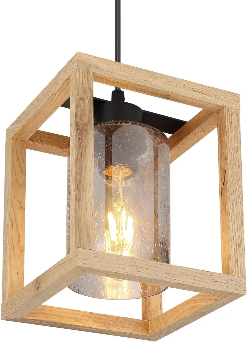 Globo Pettey Hanglamp 15497H E27 - Bruin - afbeelding 2 van 6