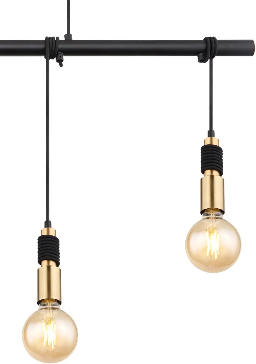 Globo Alexius 15540-4H Hanglamp - 4 Lichtpunten - Zwart - afbeelding 2 van 6