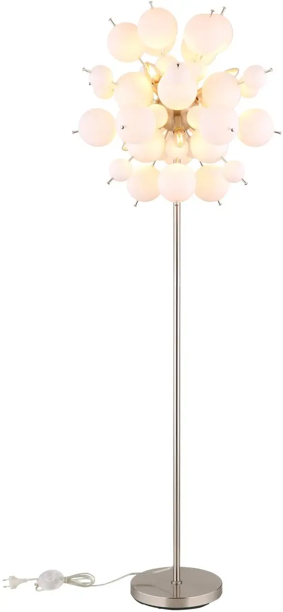Globo - tafellamp - UDO - wit - glas - Ø 55cm - E14 - 15633SO - afbeelding 3 van 6
