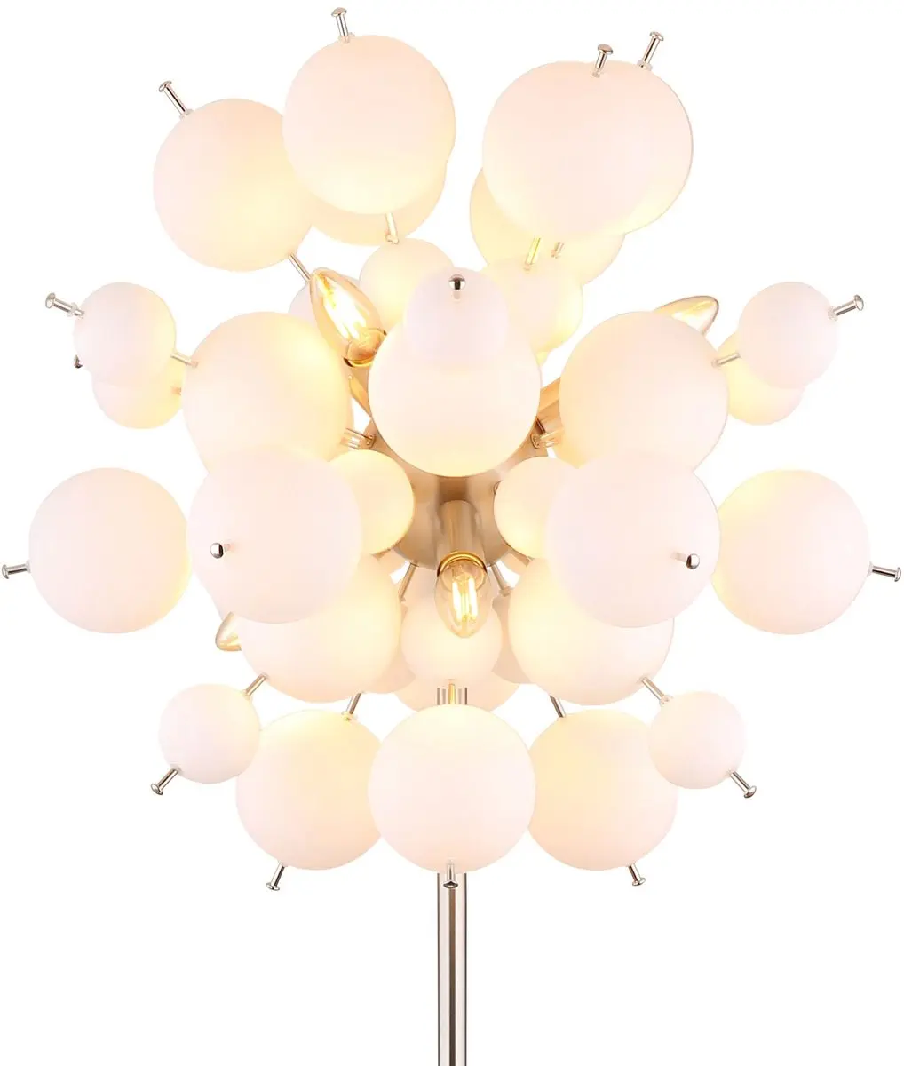 Globo - tafellamp - UDO - wit - glas - Ø 55cm - E14 - 15633SO - afbeelding 2 van 6
