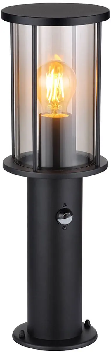 Staande lamp Padlamp Tuinlamp Buitenlamp met bewegingsmelder, roestvrij staal gl