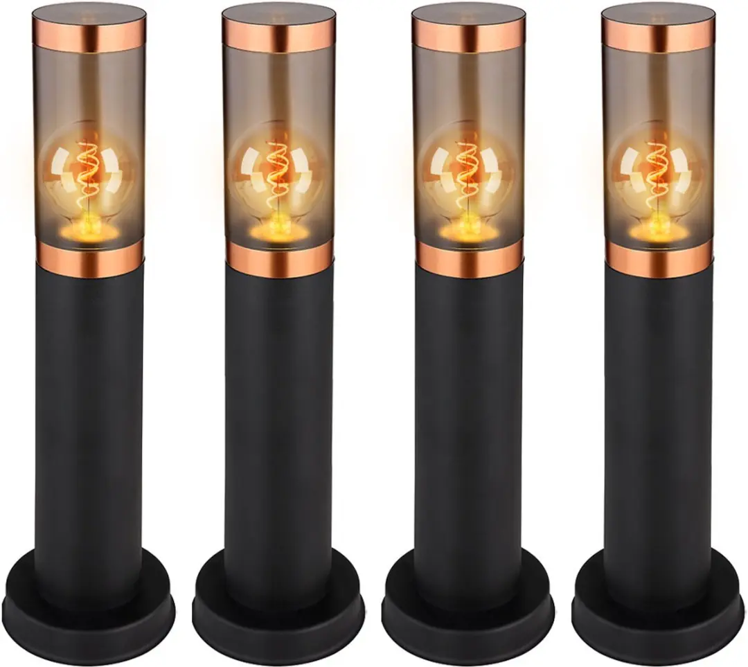 Vloerlamp Staande lamp balkon Vloerlamp buitenverlichting smoky copper Vloerlamp