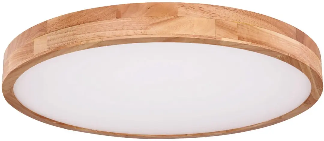 Plafondlamp LED houtoptiek plafondlamp dimbaar afstandsbediening woonkamerverlic