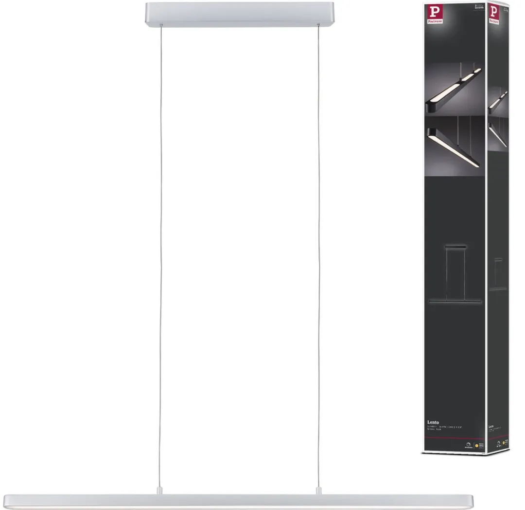 Paulmann Lento LED Hanglamp 42W - 2 Punt - Warmwit 2700K - Chroom Mat