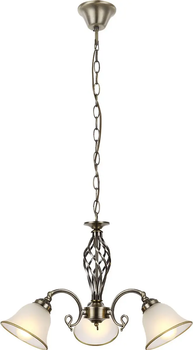 Hanglamp hanglamp kroonluchter glazen lamp eetkamerlamp antiek messing, glas, 3